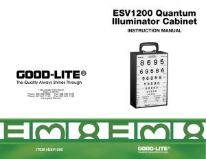 ESV1200 Quantum Illuminator Cabinet - Good