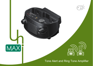 Tone Alert and Ring Tone Amplifier