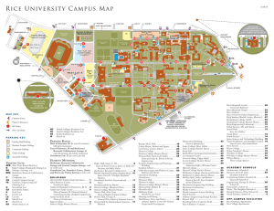Rice University Campus Map