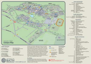 Campus Map - University of Bath