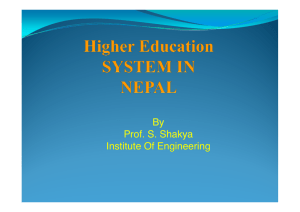 By Prof. S. Shakya Institute Of Engineering