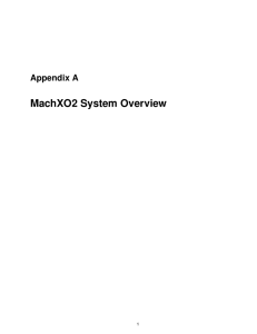 MachXO2 System Overview - Oregon State University