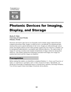 Photonic Devices for Imaging, Display, and Storage