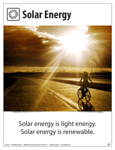 Solar Energy - The NEED Project