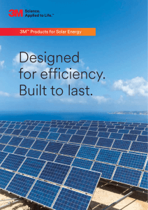 3M Products for Solar Energy