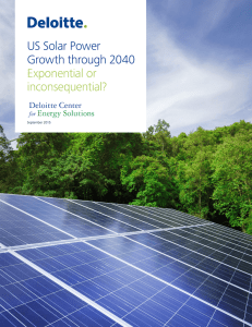 US Solar Power Growth through 2040