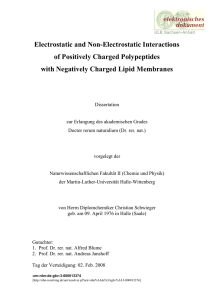 Electrostatic and Non-Electrostatic Interactions of Positively Charged