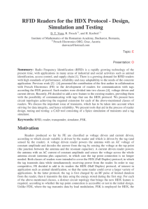 RFID Readers for the HDX Protocol - Design, Simulation