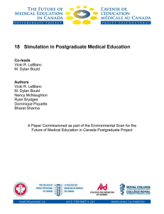 18 Simulation in Postgraduate Medical Education