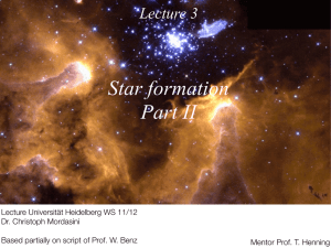 L3 Star formation Part II