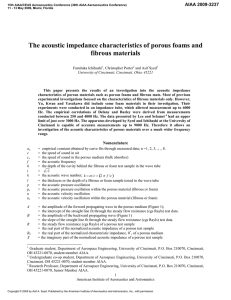 The Acoustic Impedance Characteristics of Porous Foams and