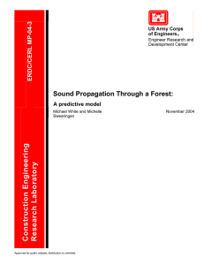 Sound Propagation Through a Forest: A predictive model