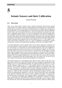 Seismic Sensors and their Calibration