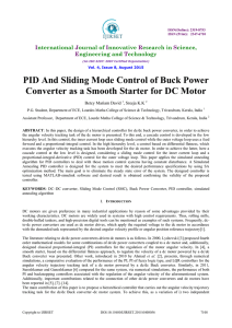 PID And Sliding Mode Control of Buck Power Converter as