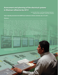 Assessment and planning of the electrical systems in Mexican