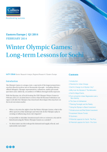 Winter Olympic Games: Long-term Lessons for Sochi