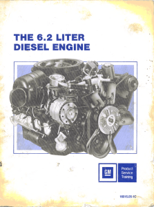 the 6.2 liter diesel engine