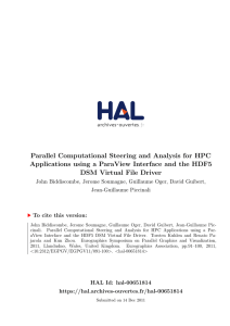 Parallel Computational Steering and Analysis for HPC