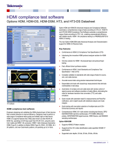 Options HDM, HDM-DS, HDM-DSM, HT3, and HT3-DS