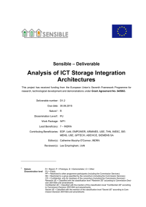 Analysis of ICT Storage Integration Architectures