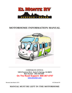 motorhome information manual