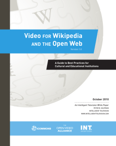 Video FOR Wikipedia Open Web