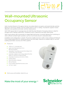 Wall-mounted Ultrasonic Occupancy Sensor