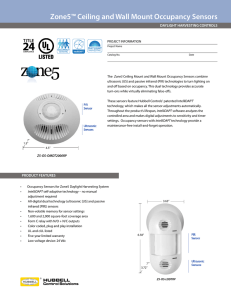 Zone5™ Ceiling and Wall Mount Occupancy Sensors - Digi-Key
