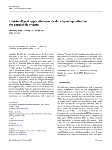 Cost-intelligent application-specific data layout optimization for
