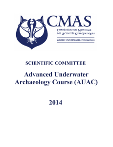 Advanced Underwater Archaeology Course (AUAC) 2014