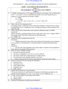 EI1251- Electrical measurements and instruments