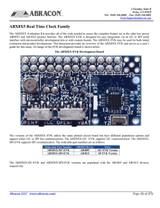 ABX8X5 Real Time Clock Family