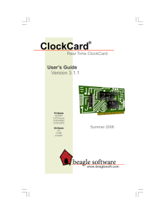 ClockCard - Beagle Software