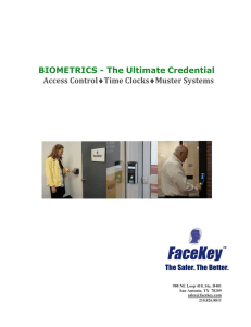 BIOMETRICS - The Ultimate Credential Access Control  Time Clocks