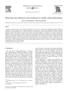 Real-time face detection and tracking for mobile