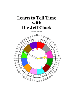 Learn to Tell Time with the Jeff Clock