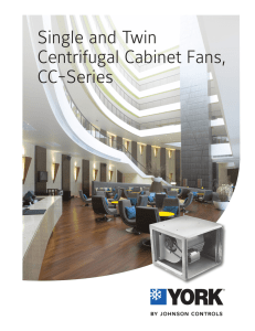 Single and Twin Centrifugal Cabinet Fans, CC