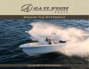 Sailfish 290 CC Title Demand The Difference