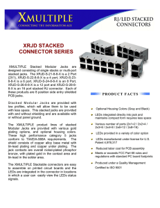 xrjd stacked connector series
