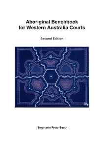 Aboriginal Benchbook for Western Australia Courts