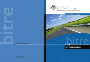 Road Deaths Australia 2012 Statistical Summary