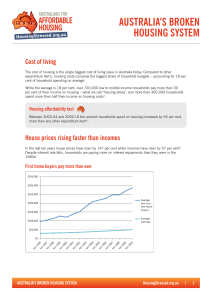 Australia`s Broken Housing System