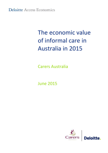 The economic value of informal care in Australia