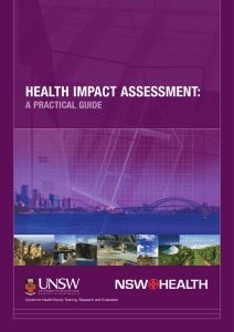 Health Impact Assessment: A Practical Guide