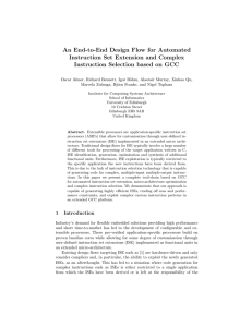 An End-to-End Design Flow for Automated Instruction Set Extension