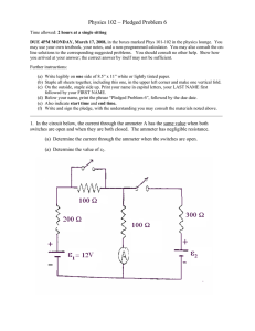 Physics 102 – Pledged Problem 6