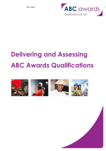 Delivering and Assessing ABC Qualifications 15_16