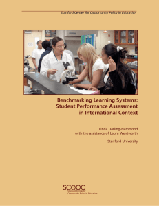 Benchmarking Learning Systems: Student Performance