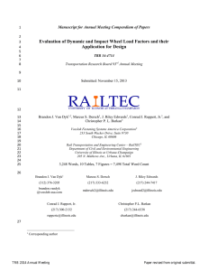 Evaluation of Dynamic and Impact Wheel Load Factors