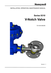 V-Notch Valve - Honeywell Process Solutions